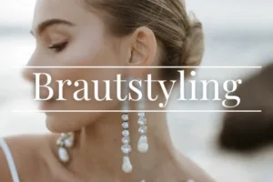Titelbild für Brautstyling mit Braut die große Ohrringe trägt